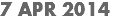 7 APR 2014